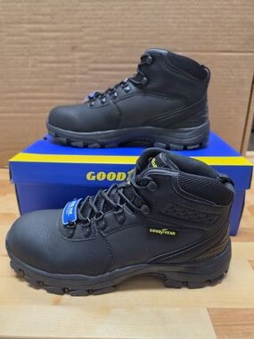 GoodYear Black Steel Toe Boots